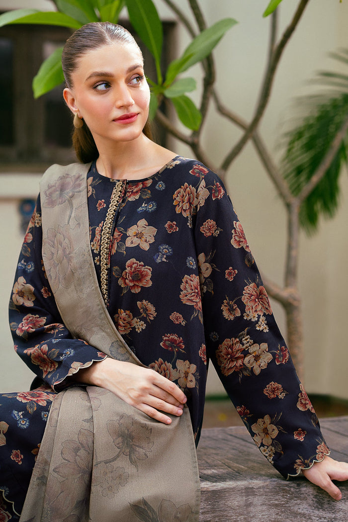 BAROQUE | BEAUTIFUL DIGITAL PRINTED LAWN WITH HEAVY EMBROIDERED | UNSTITCHED 3-PIECE SUIT | SF-771