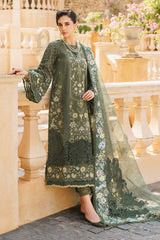 BAROQUE | LUXURY LAWN | FULL HEAVY EMBROIDERED WITH SCHIFFLI WORK | UNSTITCHED 3-PIECE SUIT | SL12-D10