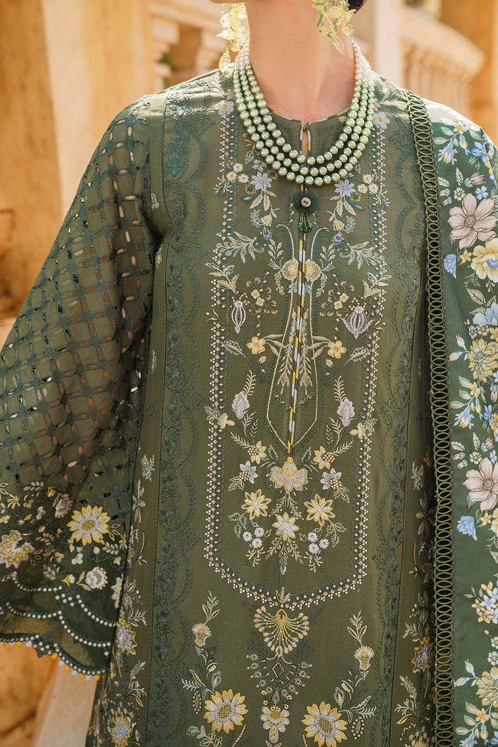 BAROQUE | LUXURY LAWN | FULL HEAVY EMBROIDERED WITH SCHIFFLI WORK | UNSTITCHED 3-PIECE SUIT | SL12-D10