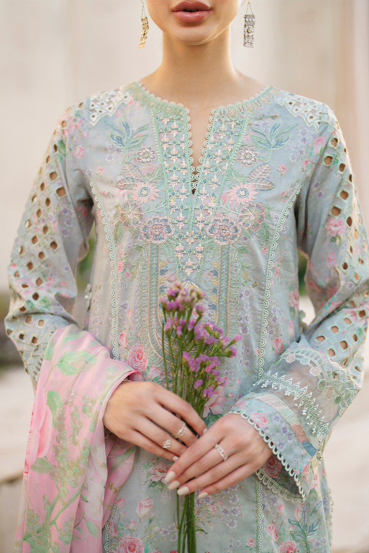 IZNIK | FESTIVE PRINTED WITH HEAVY EMBROIDERED LAWN | UNSTITCHED 3-PIECE SUIT -SFL-07