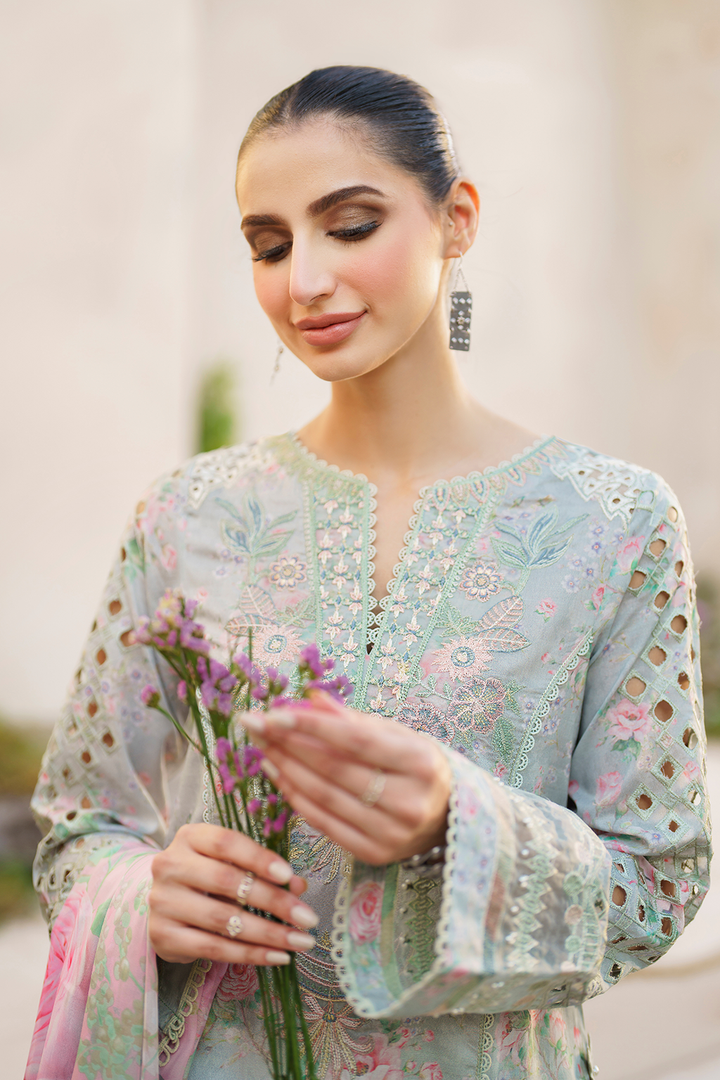 IZNIK | FESTIVE PRINTED WITH HEAVY EMBROIDERED LAWN | UNSTITCHED 3-PIECE SUIT -SFL-07