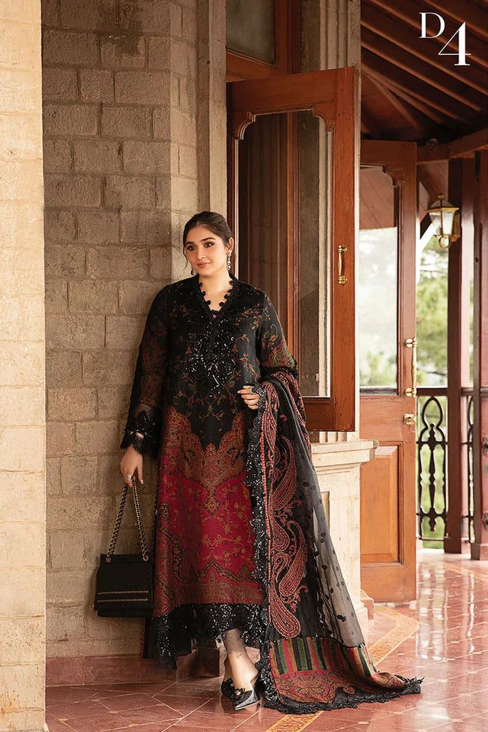 MARIA B - MULTI FORMAL COLLECTION | 3 PIECE UNSTITCHED EMBROIDERED KHADDAR SUIT