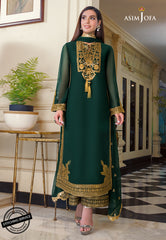 ASIM JOFA | BEAUTIFULLY ARTICLE | FULLY HEAVY THREAD EMBROIDERED SEQUENCE WORK CHIFFON DRESS | UNSTITCHED 3-PIECE SUIT | AJIM-03