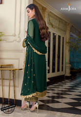 ASIM JOFA | BEAUTIFULLY ARTICLE | FULLY HEAVY THREAD EMBROIDERED SEQUENCE WORK CHIFFON DRESS | UNSTITCHED 3-PIECE SUIT | AJIM-03
