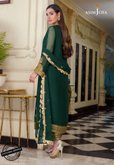 ASIM JOFA | BEAUTIFULLY ARTICLE | FULLY HEAVY THREAD EMBROIDERED SEQUENCE WORK CHIFFON DRESS | UNSTITCHED 3-PIECE SUIT | AJIM-03