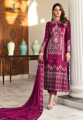 MAAHRU & NOORIE BY ASIM JOFA | FULL HEAVY EMBROIDERED LAWN | UNSTITCHED 3-PIECE SUIT | AJSM-18