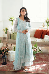 GLOW BY AZURE | LUXURY CHIFFON | FULLY HEAVY EMBROIDERED SEQUENCE WORK | UNSTITCHED 3-PIECE SUIT