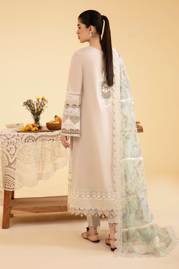 QLINEKARI BY QALAMKAR | LUXURY CHICKANKARI LAWN WITH FULL HEAVY EMBROIDERED | UNSTITCHED 3-PIECE SUIT |  SQ-13 AYSEL