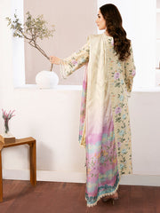 NOURA BY BIN ILYAS | DIGITAL PRINTED LUXURY LAWN WITH HEAVY EMBROIDERED | UNSTITCHED 3-PIECE SUIT