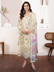 NOURA BY BIN ILYAS | DIGITAL PRINTED LUXURY LAWN WITH HEAVY EMBROIDERED | UNSTITCHED 3-PIECE SUIT