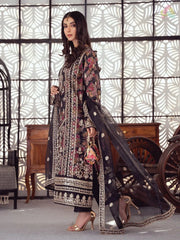 BINT-E-NOOR | BEAUTIFULLY MULTI DIGITAL PRINTED & FULLY HEAVY MULTI THREAD EMBROIDERED SEQUENCE WORK WITH INCLUDING DIGITAL PRINTED CLUTCH | UNSTITCHED 3-PIECE SUIT