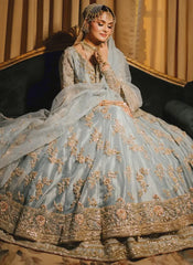 MAHA WAJAHAT SEAGREEN BRIDAL CHIFFON COLLECTION