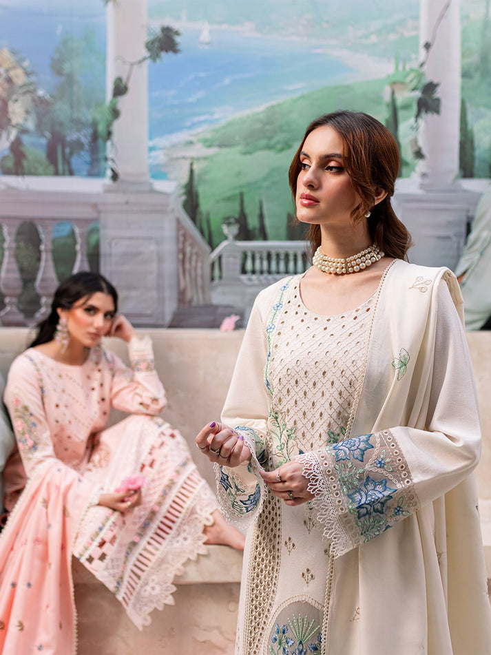 VERONICA BY MAHNUR | LUXURY LAWN | BEAUTIFUL MULTI THREAD EMBROIDERY WORK | UNSTITCHED 3-PIECE SUIT | CECILIA