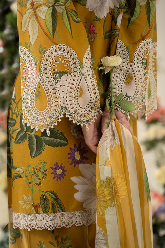 MARIA.B | FLOWERS MULTI DIGITAL PRINTED WITH HEAVY EMBROIDERED BREEZE LAWN | UNSTITCHED 3-PIECE SUIT | MPS-2604-B