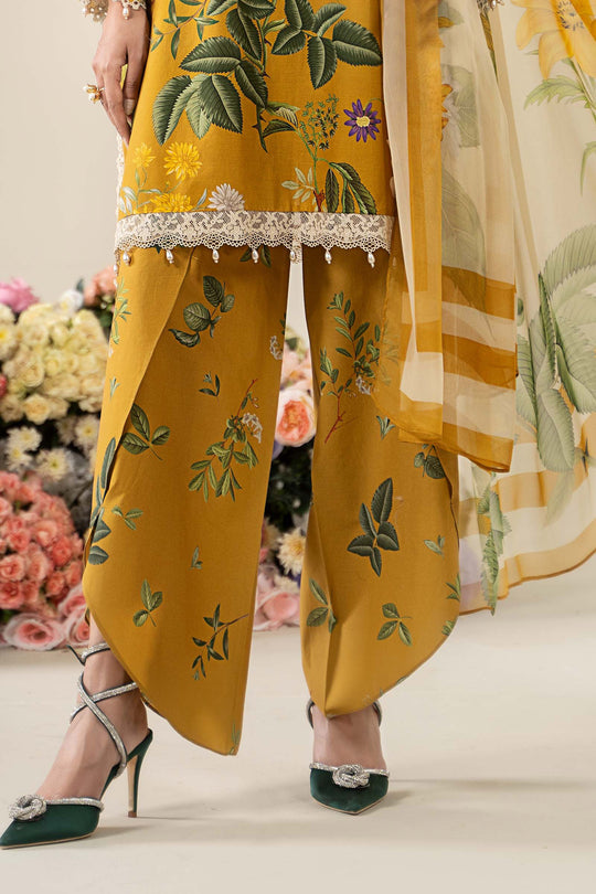 MARIA.B | FLOWERS MULTI DIGITAL PRINTED WITH HEAVY EMBROIDERED BREEZE LAWN | UNSTITCHED 3-PIECE SUIT | MPS-2604-B