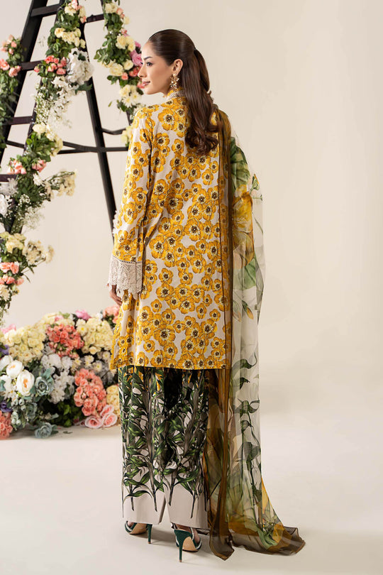 MARIA.B | MPRINTS WITH HEAVY EMBROIDERED LAWN | UNSTITCHED 3-PIECE SUIT | MPT-2606-A