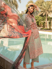 ORCHID BY RANG RASIYA CARNATION LUXURY LAWN LAZER CUT WORK WITH HEAVY EMBROIDERED - UNSTITCHED 3-PIECE SUIT