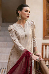 MARIA.B | ELEGANTLY FULL HEAVY EMBROIDERED SCHIFFLI WORK WITH SEQ WORK LAWN | UNSTITCHED 3-PIECE SUIT | D-2511-B