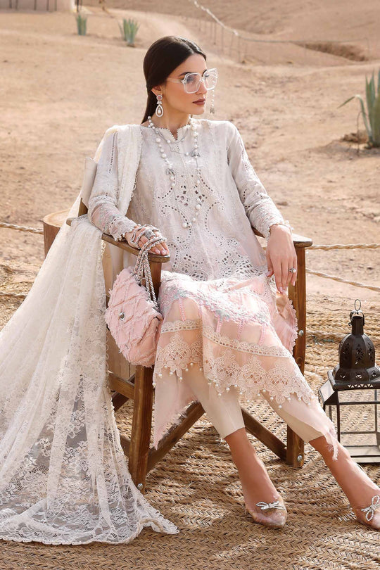 TWO TONE SHADE BY MARIA B | LUXURY LAWN |  HEAVY SCHIFFLI WORK WITH FULLY HEAVY MULTI THREAD EMBROIDERED SEQUENCE WORK | UNSTITCHED 3-PIECE SUIT | D-2515-A