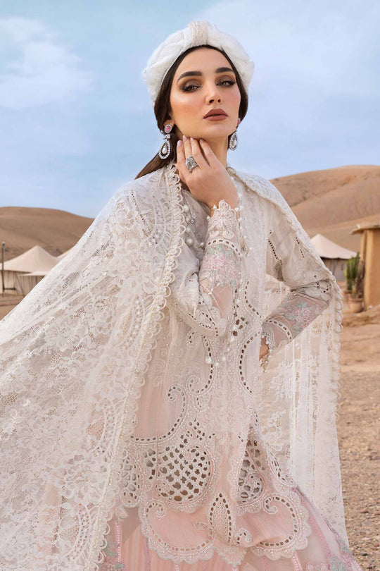 TWO TONE SHADE BY MARIA B | LUXURY LAWN |  HEAVY SCHIFFLI WORK WITH FULLY HEAVY MULTI THREAD EMBROIDERED SEQUENCE WORK | UNSTITCHED 3-PIECE SUIT | D-2515-A