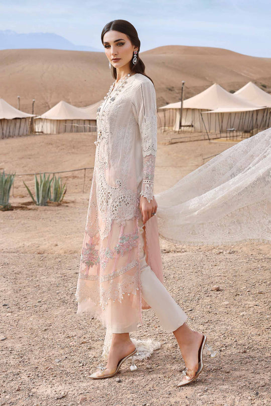 TWO TONE SHADE BY MARIA B | LUXURY LAWN |  HEAVY SCHIFFLI WORK WITH FULLY HEAVY MULTI THREAD EMBROIDERED SEQUENCE WORK | UNSTITCHED 3-PIECE SUIT | D-2515-A