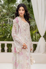 MARIA.B | EXCLUSIVE WEAR | FULLY HEAVY MULTI THREAD EMBROIDERED SEQUENCE WORK WITH HANGING TASSELS, PEARL'S & STONE WORK CHIFFON DRESS | UNSTITCHED 3-PIECE SUIT | MPC-25-101