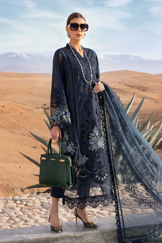 MARIA.B | LUXURY LAWN | SCHIFFLI WORK WITH FULL HEAVY EMBROIDERED | UNSTITCHED 3-PIECE SUIT |  2504-B