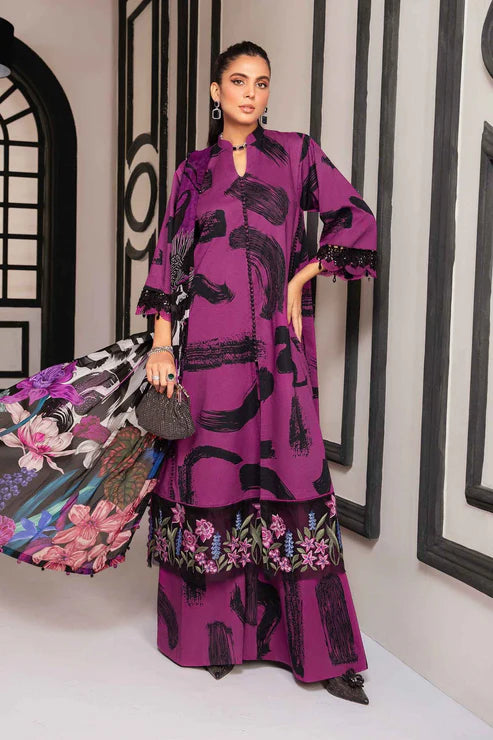 Maria B Magenta Digital Printed Lawn Collection Replica