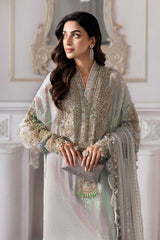 MARIA B | ELEGANTLY ARTICLE | EXCLUSIVE WEAR | PREMIUM HAND EMBELLISHMENTE EMBROIDERED CHIFFON DRESS | UNSTITCHED 3-PIECE | BD-3005