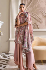 MARIA B | FULLY HEAVY HAND EXQUISITELY EMBROIDERED CHIFFON DRESS | UNSTITCHED 3-PIECE SUIT | MPC-25-105