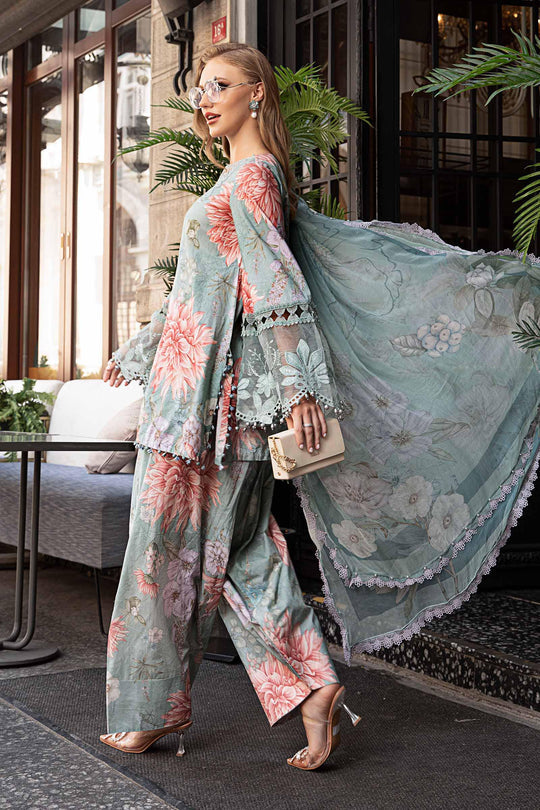 MARIA.B - DIGITAL PRINTED LUXURY LAWN EMBROIDERED UNSTITCHED 3PC SUIT