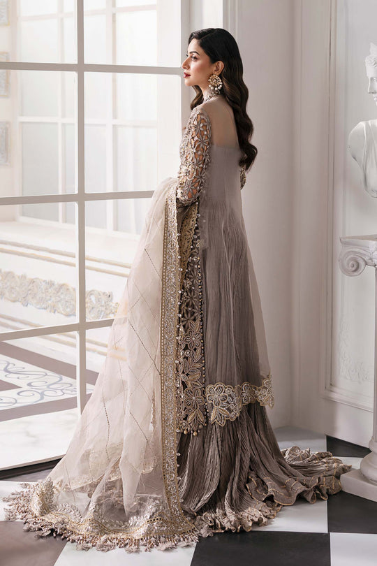 MARIA•B | EXCLUSIVE WEAR | PREMIUM EMBROIDERED ORGANZA DRESS | UNSTITCHED 3-PIECE SUIT | BD-3006