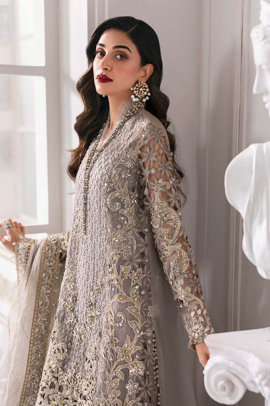 MARIA•B | EXCLUSIVE WEAR | PREMIUM EMBROIDERED ORGANZA DRESS | UNSTITCHED 3-PIECE SUIT | BD-3006