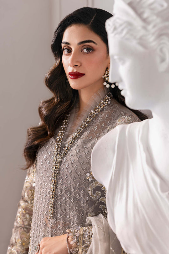 MARIA•B | EXCLUSIVE WEAR | PREMIUM EMBROIDERED ORGANZA DRESS | UNSTITCHED 3-PIECE SUIT | BD-3006