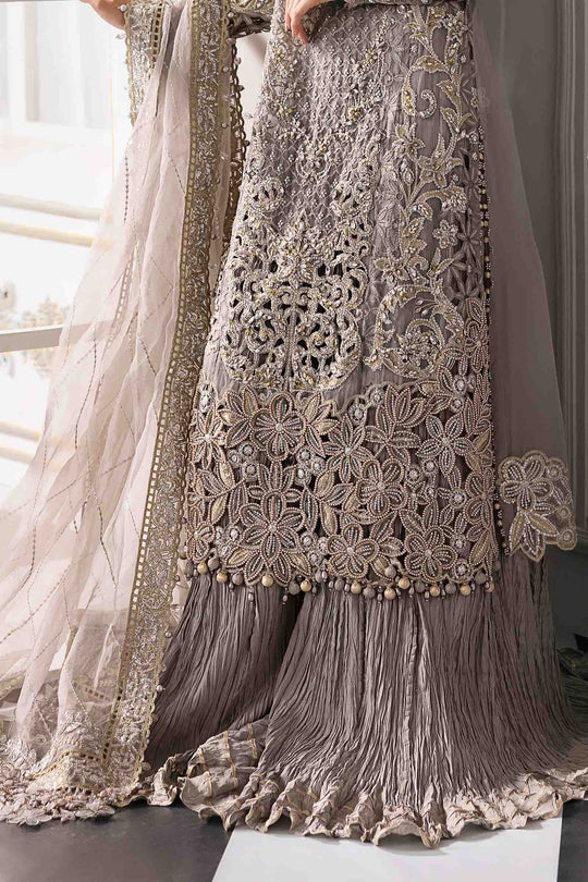 MARIA•B | EXCLUSIVE WEAR | PREMIUM EMBROIDERED ORGANZA DRESS | UNSTITCHED 3-PIECE SUIT | BD-3006