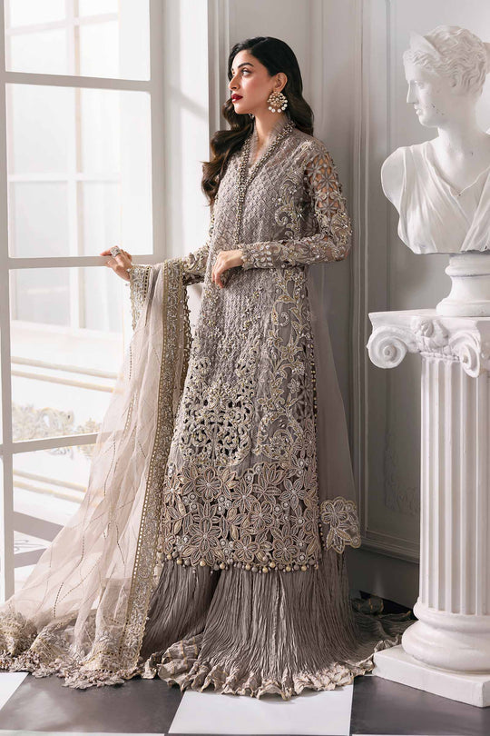 MARIA•B | EXCLUSIVE WEAR | PREMIUM EMBROIDERED ORGANZA DRESS | UNSTITCHED 3-PIECE SUIT | BD-3006