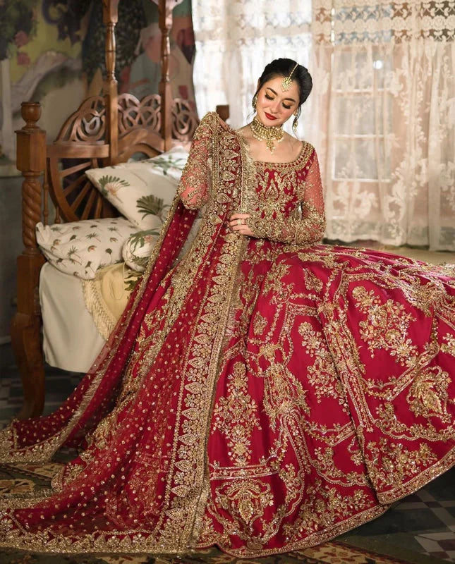 Faiza Saqlain couture bridal lehenga