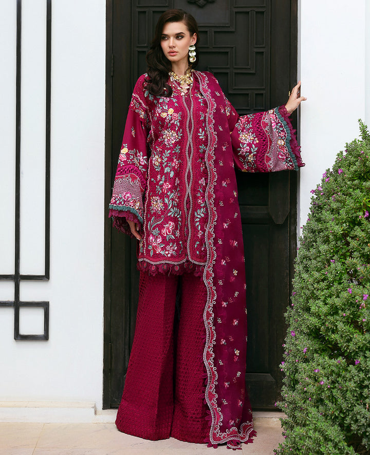 AYLA BY REPUBLIC WOMEN'S WEAR | BEAUTIFULLY ARTICLE | HEAVY MULTI THREAD EMBROIDERED LAWN WITH CHICKENKARI WORK | UNSTITCHED 3-PIECE SUIT | D2-A