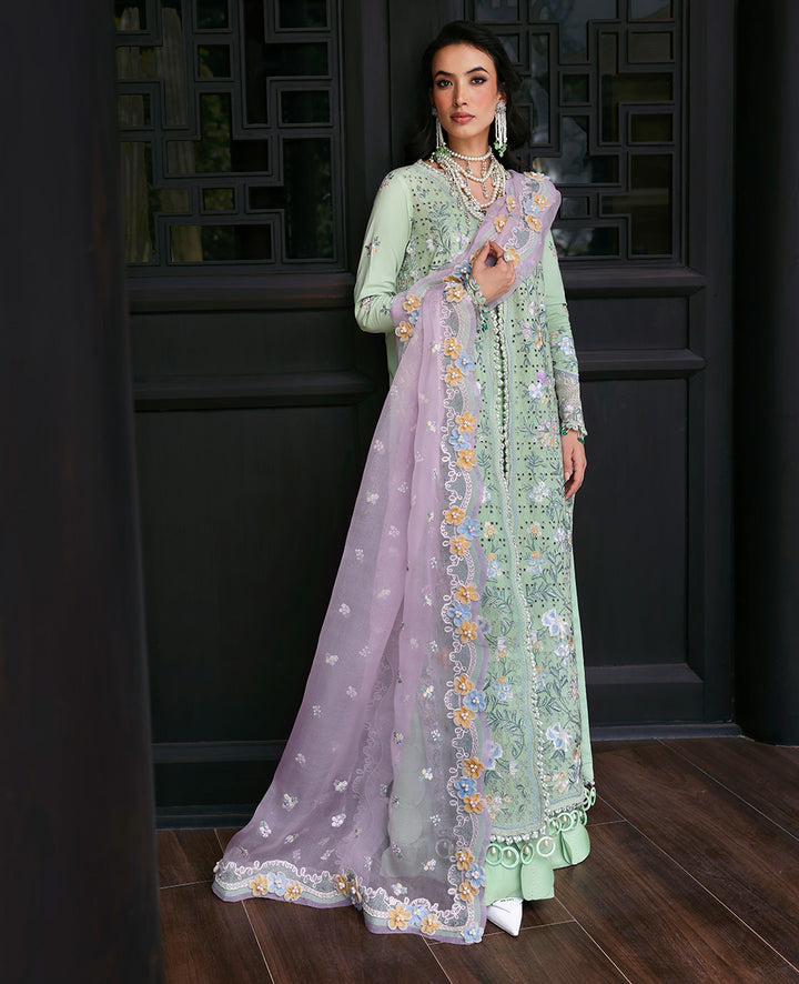 ARZOO BY REPUBLIC WOMEN'S WEAR | BEAUTIFULLY ARTICLE | PREMIUM MULTI THREAD EMBROIDERED LAWN WITH HEAVY SCHIFFLI WORK | UNSTITCHED 3-PIECE SUIT | D2-B