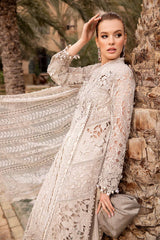 MARIA.B | ELEGANTLY PREMIUM EMBROIDERED LAWN WITH LAZER CUT WORK | UNSTITCHED 3-PIECE SUIT | D-2409-A
