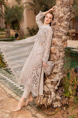 MARIA.B | ELEGANTLY PREMIUM EMBROIDERED LAWN WITH LAZER CUT WORK | UNSTITCHED 3-PIECE SUIT | D-2409-A
