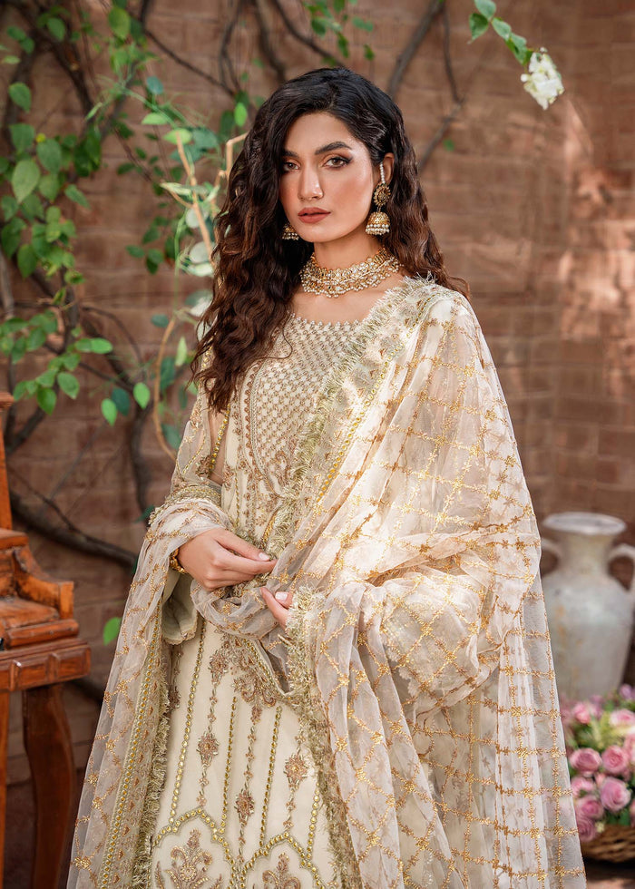 MEHRUNISA BY AKBAR ASLAM MASTANI FORMAL COLLECTION 25" HEAVY EMBROIDERED CHIFFON SUIT UNSTITCHED 3-PIECE