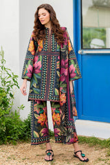 JAZMIN | BEAUTIFULLY MULTI DIGITAL PRINTED SILK DRESS | UNSTITCHED 3-PIECE SUIT | USE-9232