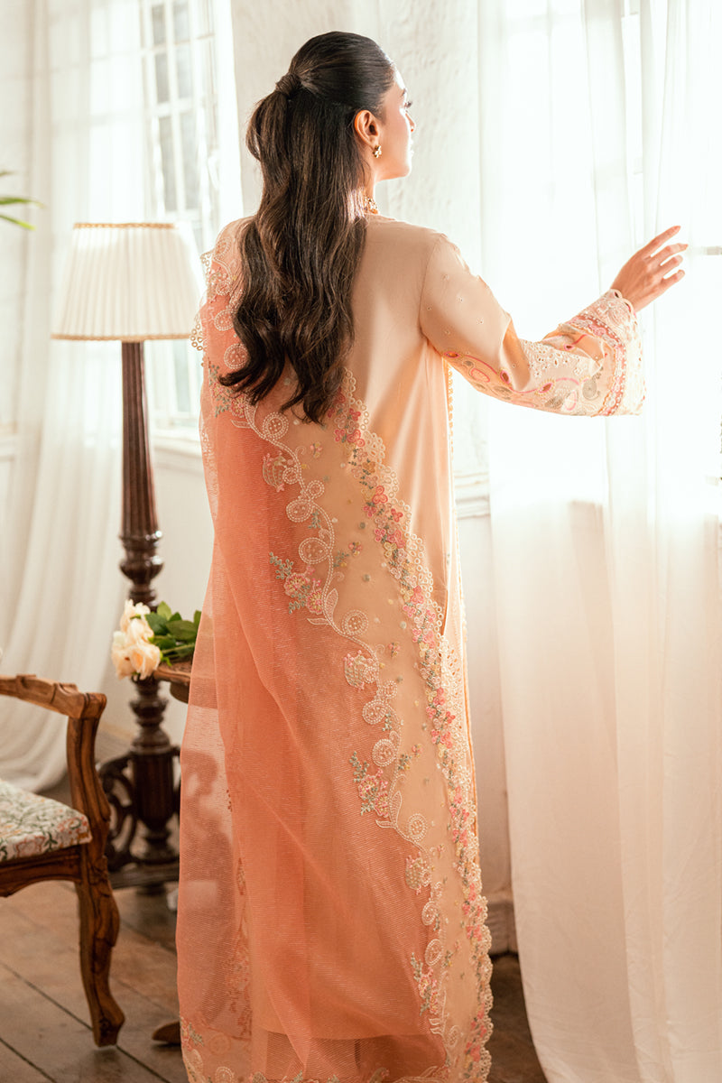 ZOYA BY QALAMKAR | LUXURY CHICKENKARI LAWN WITH HEAVY MULTI THREAD EMBROIDERED WORK | UNSTITCHED 3-PIECE SUIT |  DESIGN-SB-07
