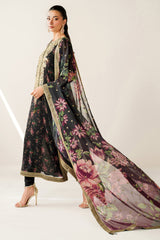 JAZMIN  | LUXURY MULTI DIGITAL PRINTED WITH HEAVY THREAD EMBROIDERED SEQUENCE WORK & HANGING TASSELS WORK CHIFFON DRESS | UNSTITCHED 3-PIECE SUIT | UC-3083