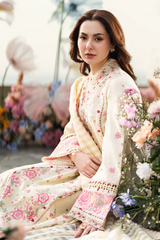 SCARLETT BY QALAMKAR | ELEGANTLY  CHICKENKARI LAWN WITH HEAVY SCHIFFLI WORK & MULTI THREAD EMBROIDERED WORK  | UNSTITCHED 3-PIECE SUIT | FK-14