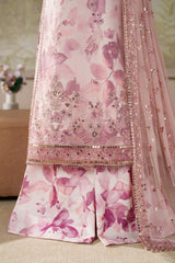 RAHMA BY ZARIF | LUXURY FULLY HEAVY THREAD EMBROIDERED SEQUENCE WORK ORGANZA SHIRT | UNSTITCHED 3-PIECE SUIT | ZRF-ZPE-06-RTD