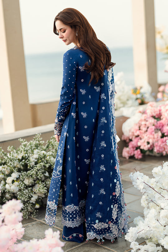 QALAMKAR | SAHIL LUXURY SCHIFFLI WORK & FULL HEAVY EMBROIDERED LAWN 2025 | UNSTITCHED 3-PIECE SUIT | FK-05 AURORA