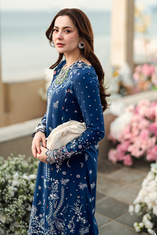 QALAMKAR | SAHIL LUXURY SCHIFFLI WORK & FULL HEAVY EMBROIDERED LAWN 2025 | UNSTITCHED 3-PIECE SUIT | FK-05 AURORA