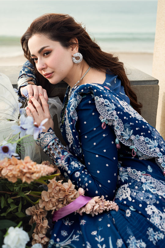 QALAMKAR | SAHIL LUXURY SCHIFFLI WORK & FULL HEAVY EMBROIDERED LAWN 2025 | UNSTITCHED 3-PIECE SUIT | FK-05 AURORA